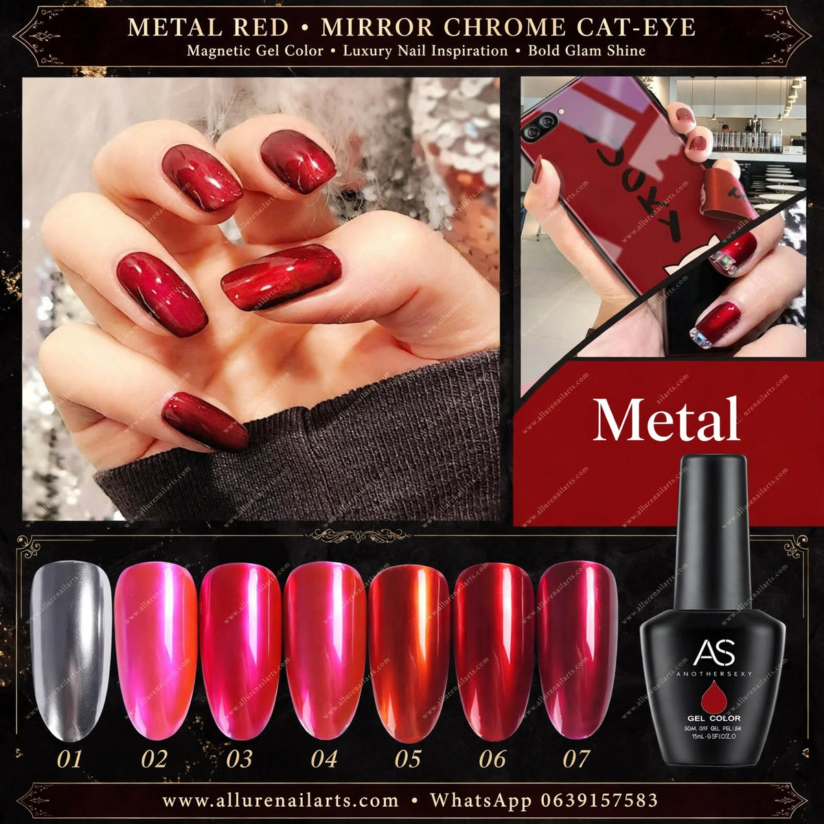 AS Gel Polish Metallic 15ml Set