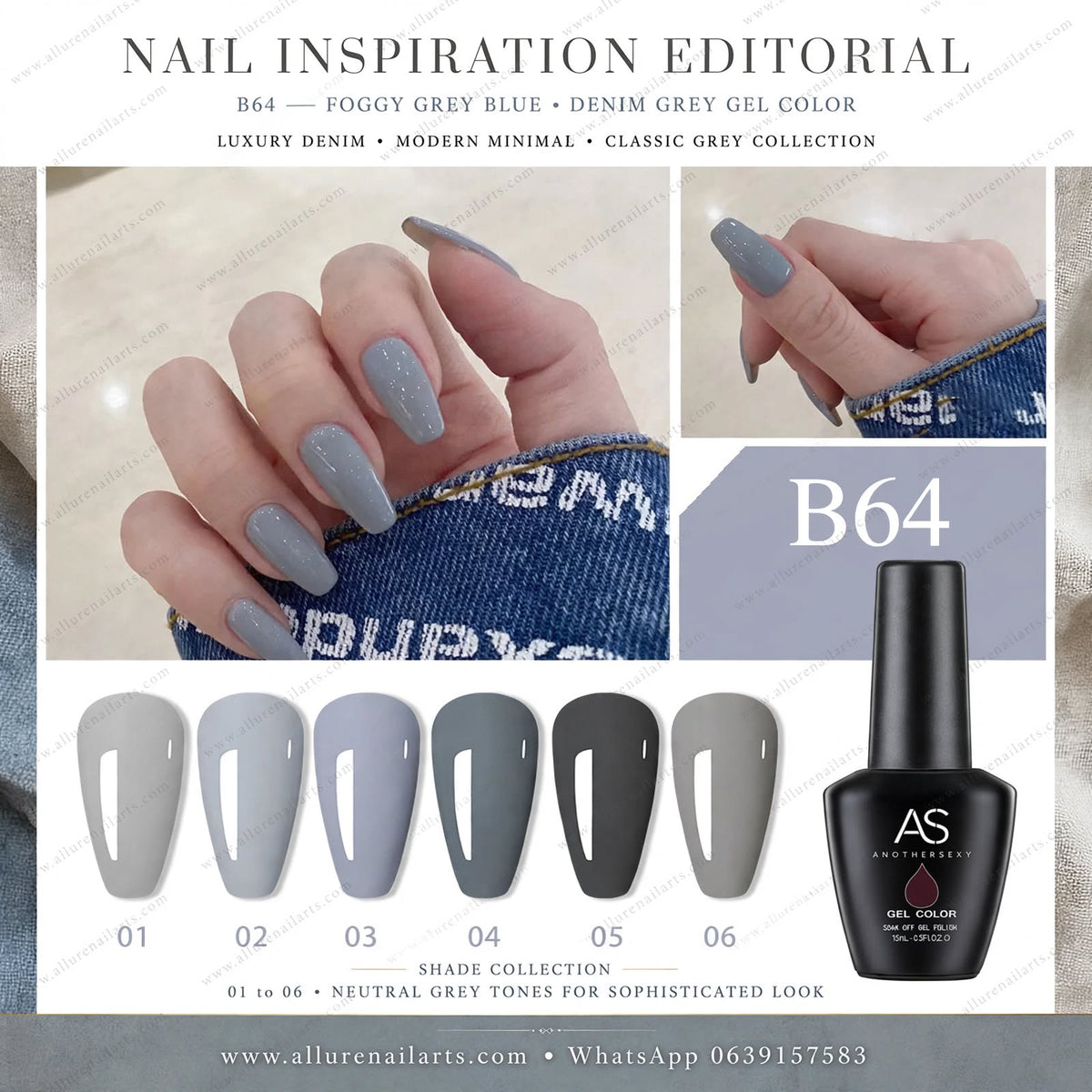 AS Gel Polish B64 Series 6pcs set