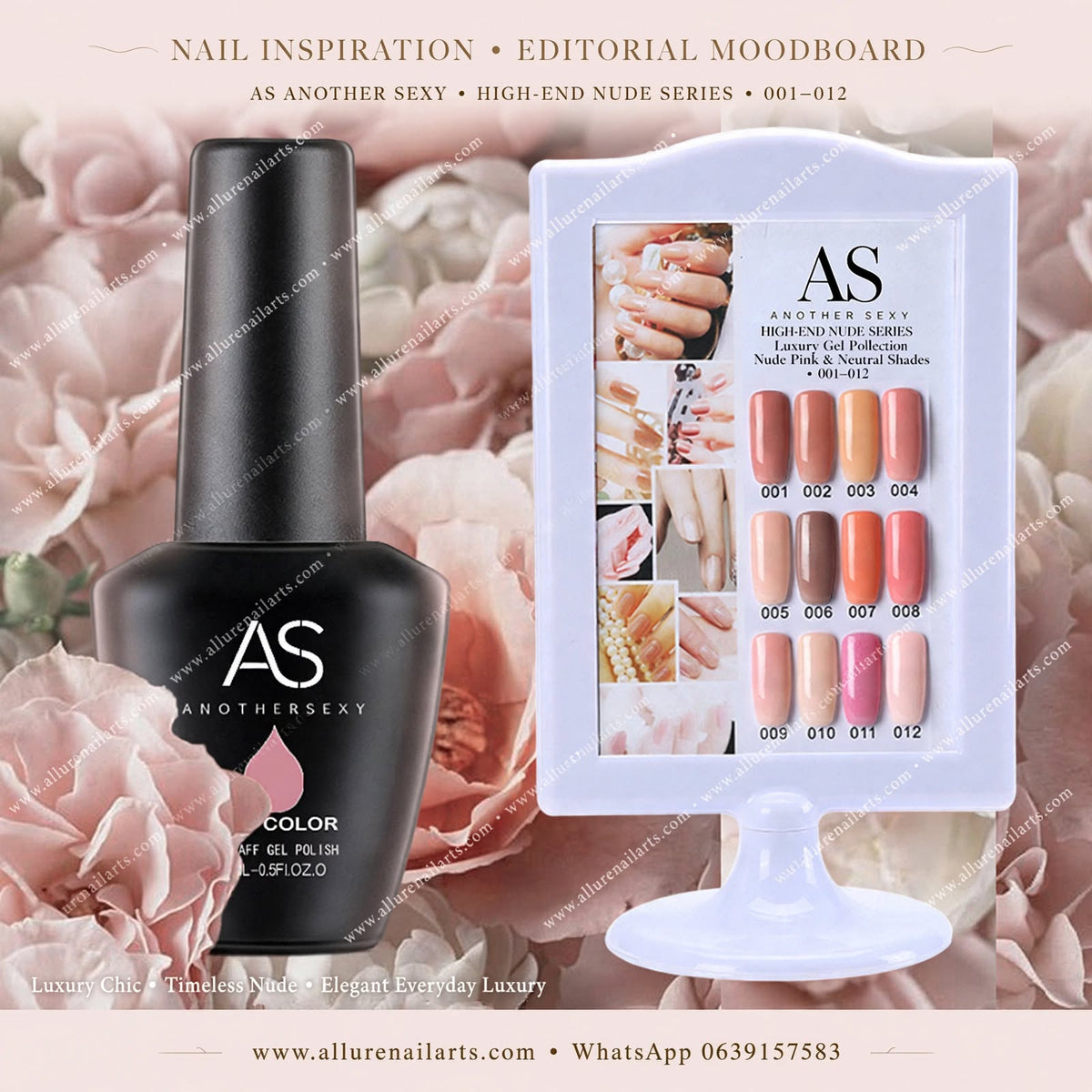 AS UV/LED Gel Polish 15ml - Nude Series 6pcs