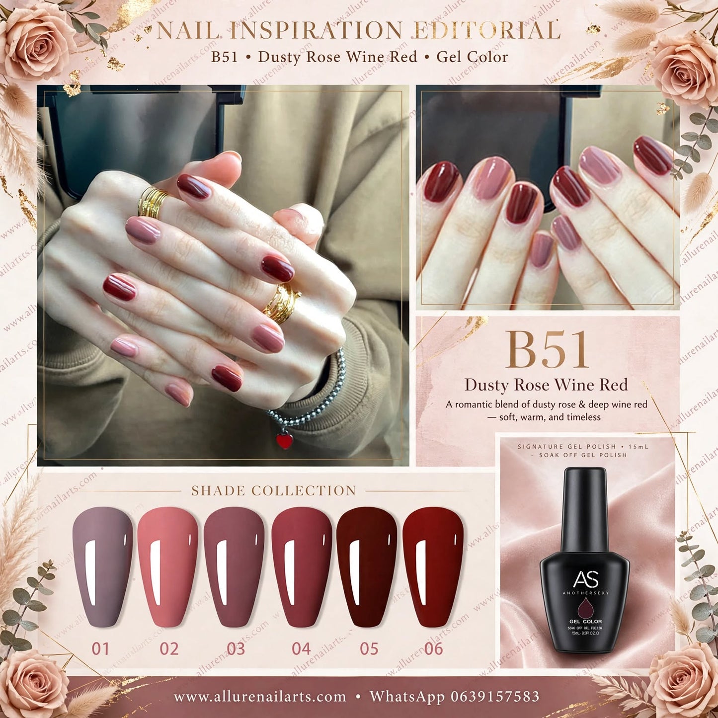 AS Gel Polish B51 Series 6pcs set