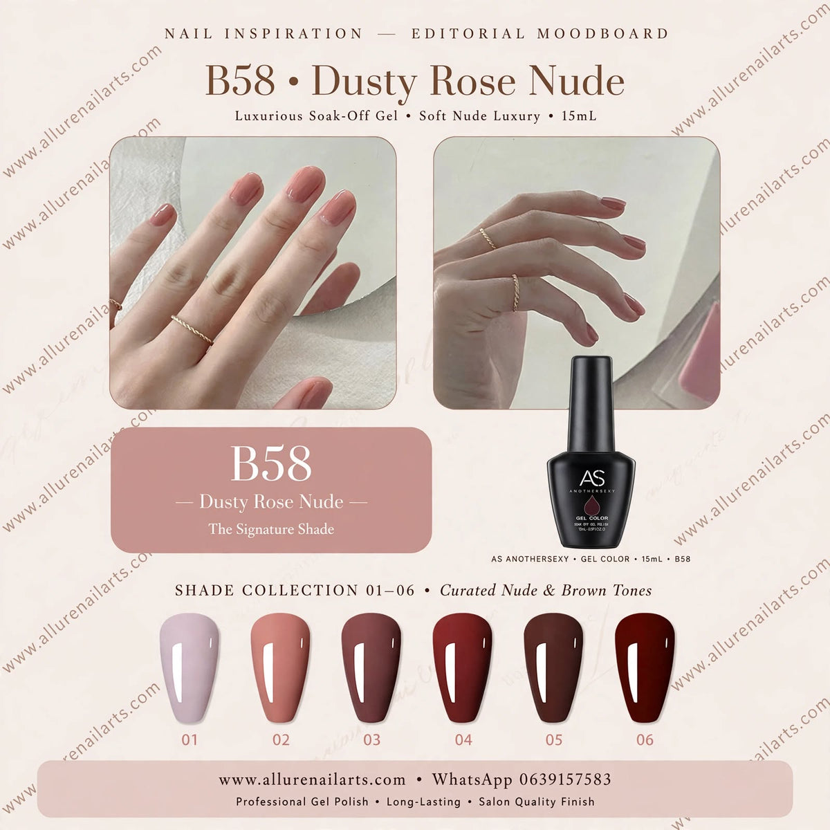 AS Gel Polish B58 Series 6pcs set