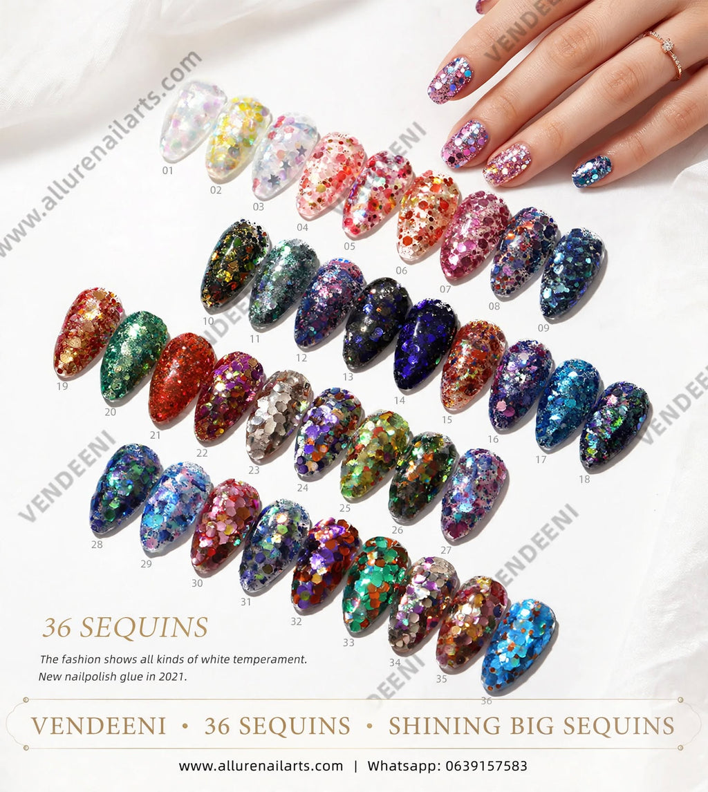 Vendeeni Sparkle Gel Combo set