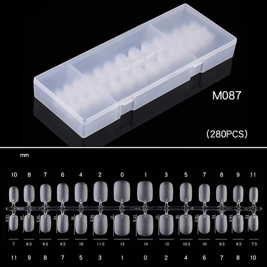 Tips 300pcs Press-on Nails, Pre Shaped Soft Gel x Nails M087