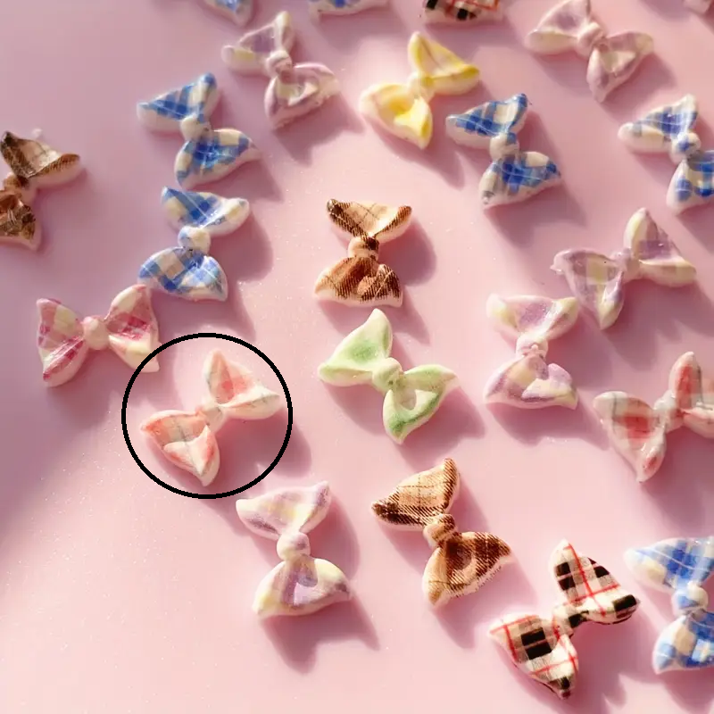 Bow Resin Nail Art Decoration 10 pcs