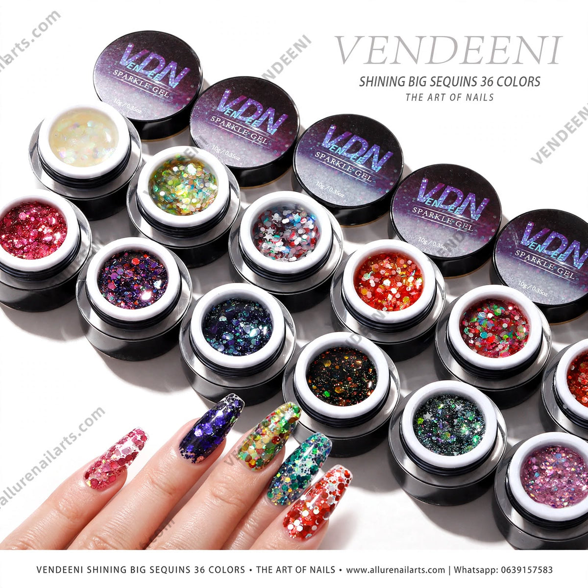 Vendeeni Sparkle Gel Combo set