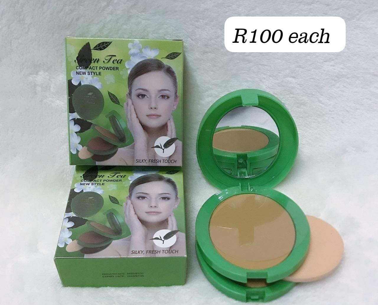Green Tea Compact Powder  - 6pcs