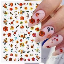Holographic Flower Nail Sticker L015