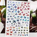 Holographic Flower Nail Sticker L038