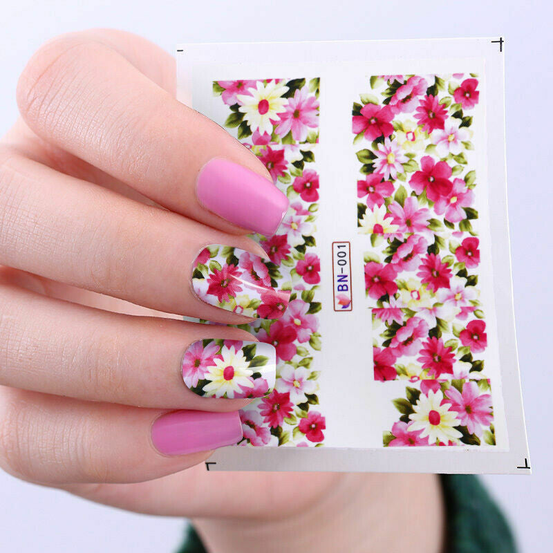 Flower Nail Decal