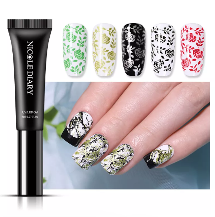 Nicole Diary Stamping Gel Gold