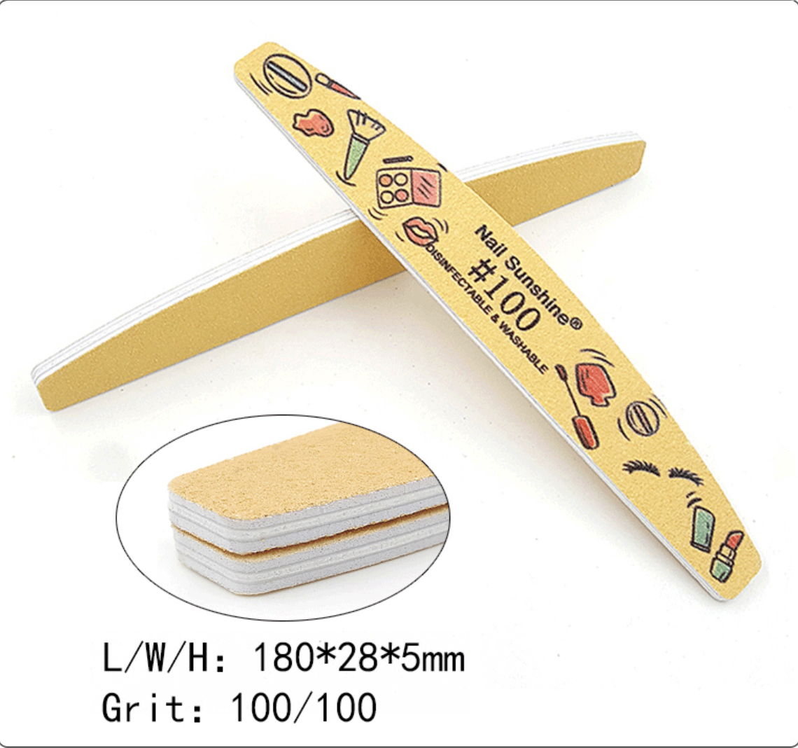 Nail Sunshine Make-Up Halfmoon Thick Nail File