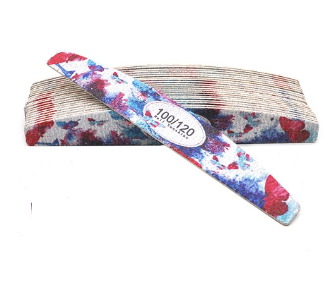 Nail Sunshine Flower Butterfly Splash Halfmoon Thin Nail File