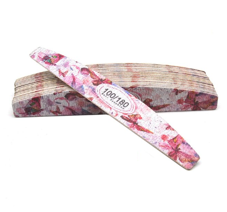 Nail Sunshine Flower Butterfly Splash Halfmoon Thin Nail File