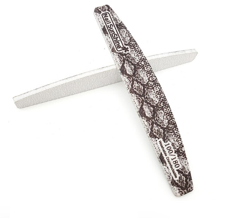 Nail Sunshine Snakeprint Halfmoon Thick Nail File