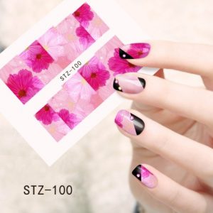 Flower Nail Decal