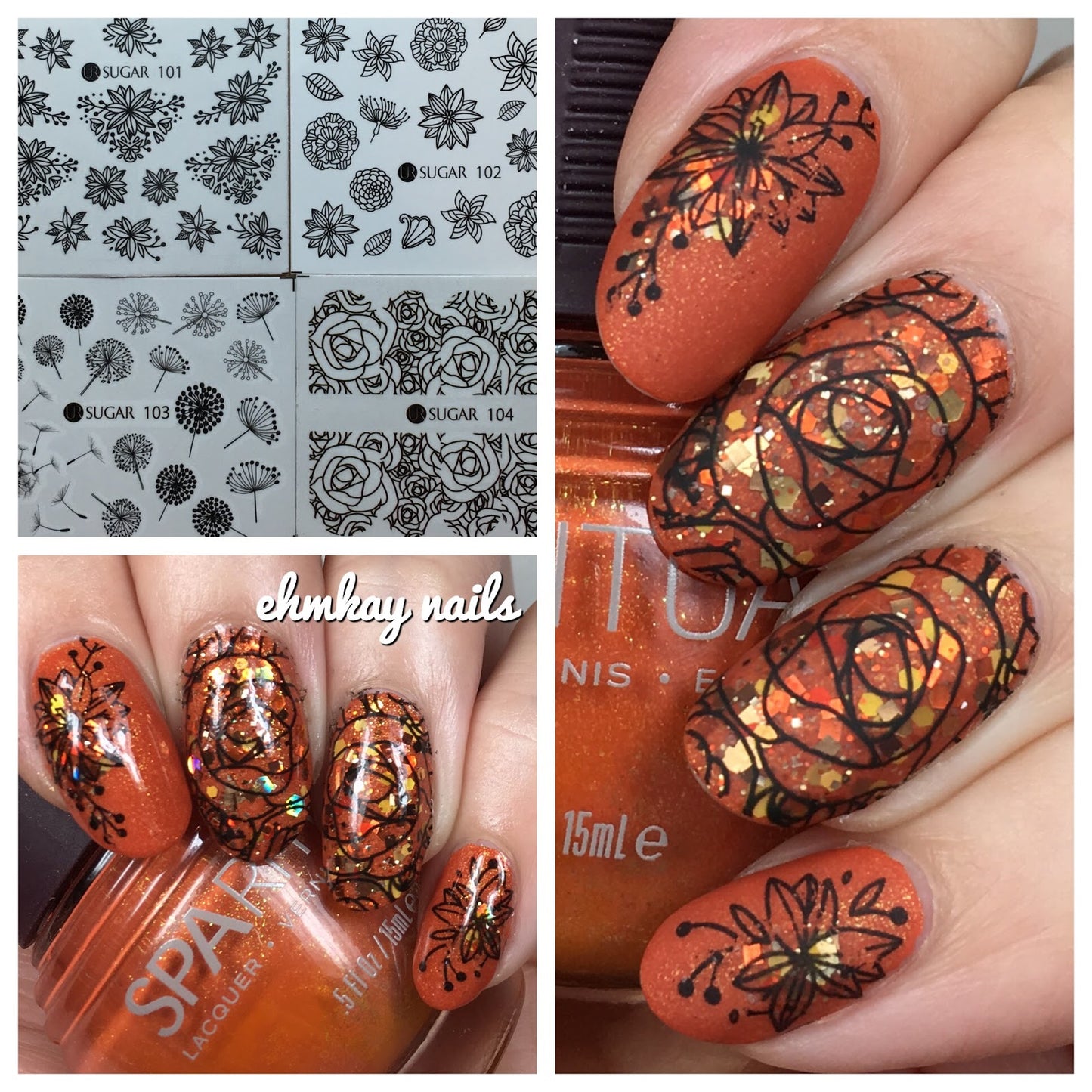 Flower Nail Decal