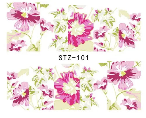 Flower Nail Decal