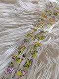 Abstract Faces Floral Foil Nail Transfer