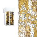 Black Net Gold Foil Nail Mesh Net Foil Nail Art