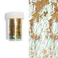 Green Net Gold Foil Nail Mesh Net Foil Nail Art