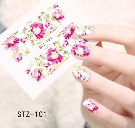 Flower Nail Decal