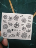 Flower Nail Decal