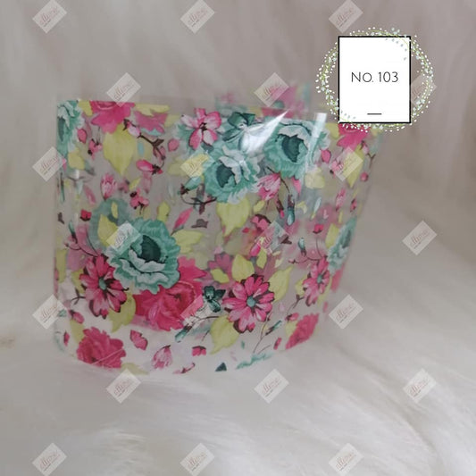 Floral Flower Foil Nail Transfer