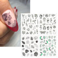 Abstract Skull Snake Moth Face Body Scorpion Cupid Nail Decal