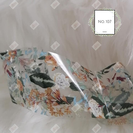 Floral Flower Foil Nail Transfer