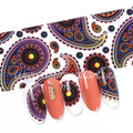 Paisley Mandala Bohemian Foil Nail Transfer