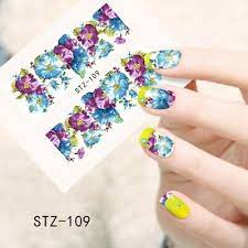 Flower Nail Decal