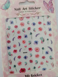Flower Leaves Nail Art Sticker