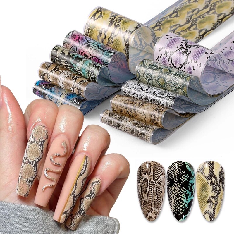 Snake Skin Nail Art Foil Set Box