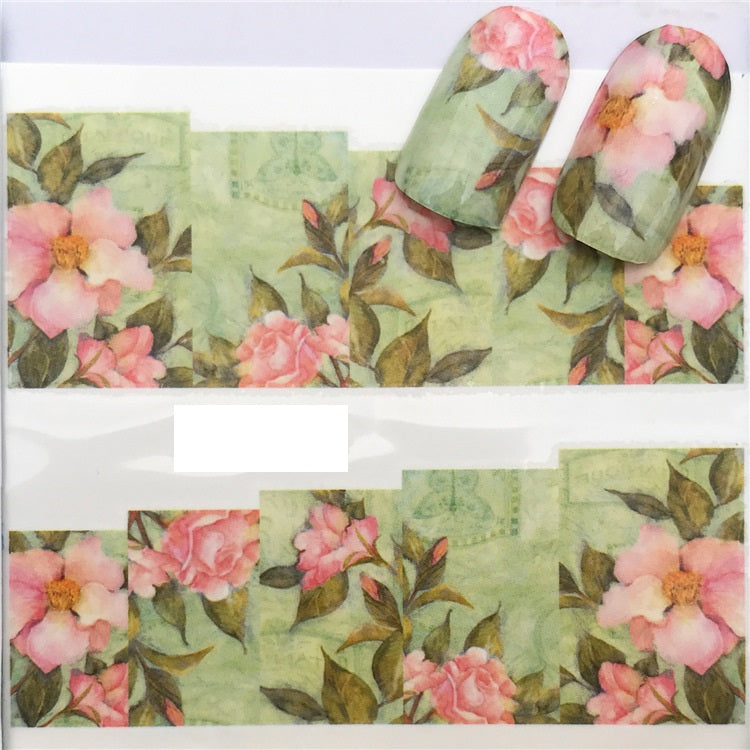 Flower Nail Decal