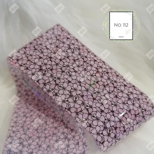 Floral Flower Foil Nail Transfer