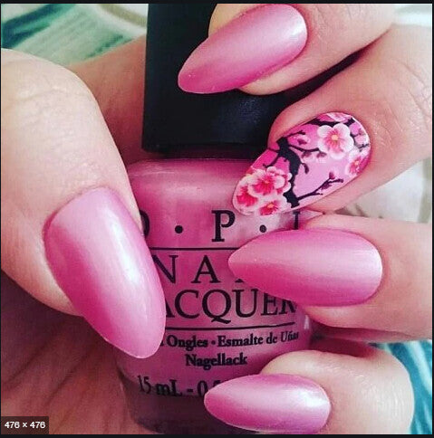 Cherry Blossom Flower Nail Decal