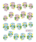 Flower Nail Decal