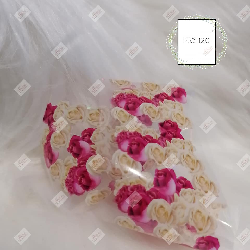 Floral Flower Foil Nail Transfer