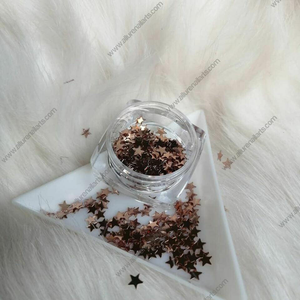 Rose gold Stars Sequin Jars