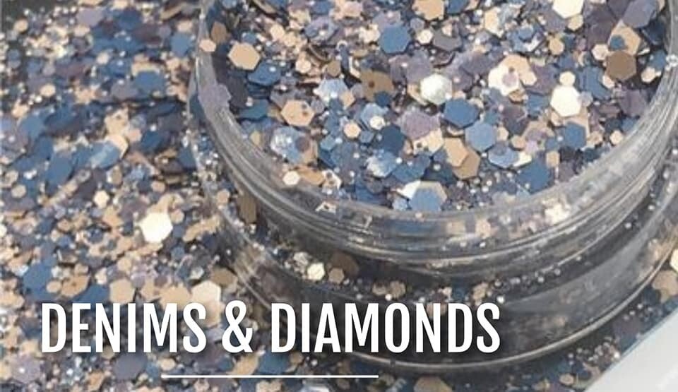 Denim and Diamonds Matt Glitter