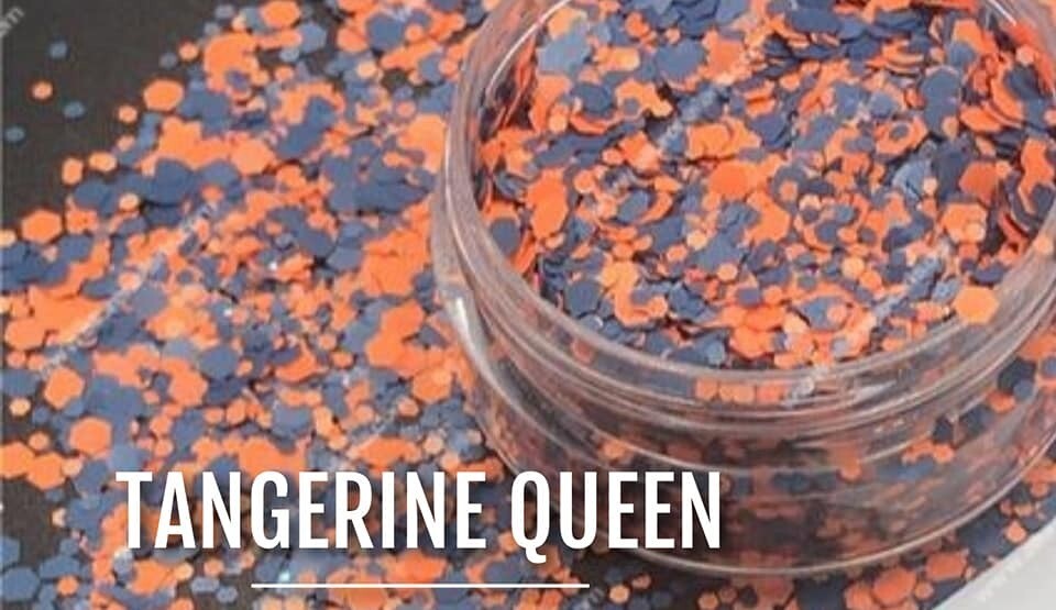 Tangerine Queen Matt Glitter