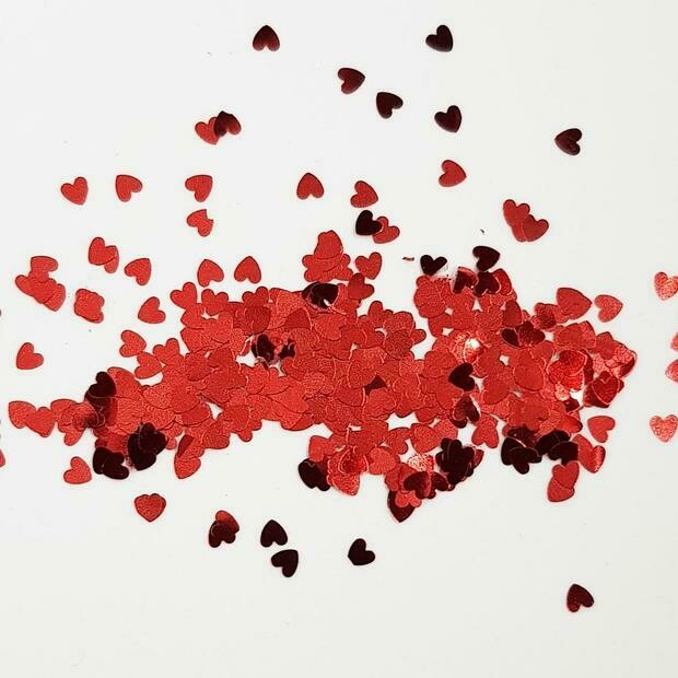 Heart Sequin Jars
