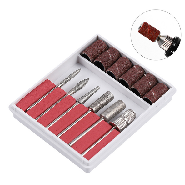 Electric Nail Drilling Head Drill Bit set