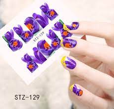 Flower Nail Decal
