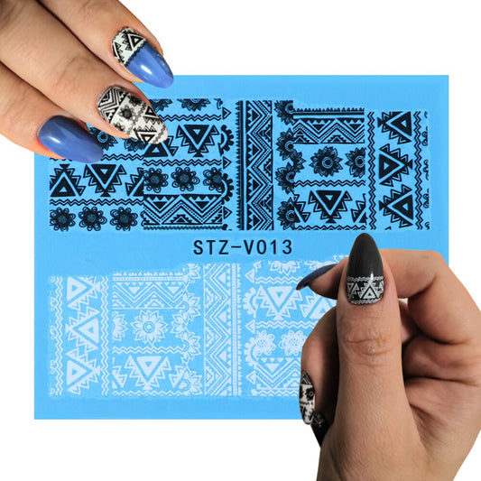 Aztec Lace Nail Decal