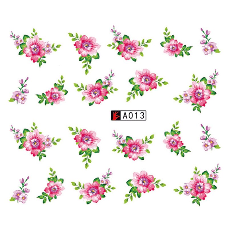 Flower Nail Decal