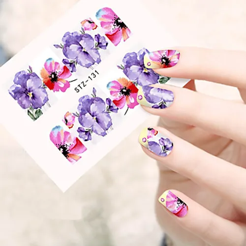 Flower Nail Decal