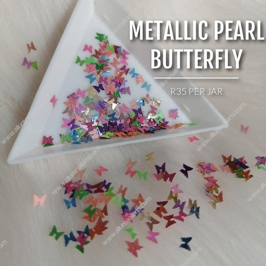 Pearl Mix Butterfly Sequin Jars