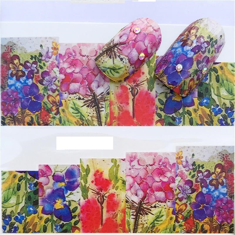 Flower Nail Decal