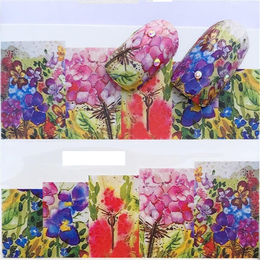 Flower Nail Decal
